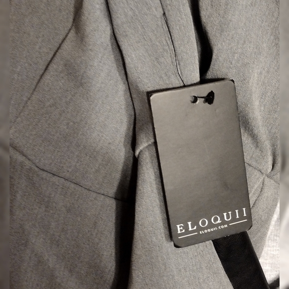 NWT Premier Bi-Stretch Faux Leather Mix Work Dress (16) - Picture 3 of 7